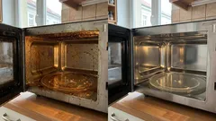 Puhdista mikroaaltouunista vuosien aikana kertynyt rasva: luotettava menetelmä, jossa käytetään kotitalousaineita