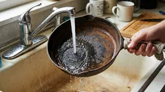 Ruosteiset pannut voidaan puhdistaa yhdellä yksinkertaisella vihanneksella — astioiden pesu helpottuu