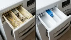 Pesukoneen laatikon puhdistaminen: helppo tapa poistaa pinttyneet lika- ja kalkkikerrostumat